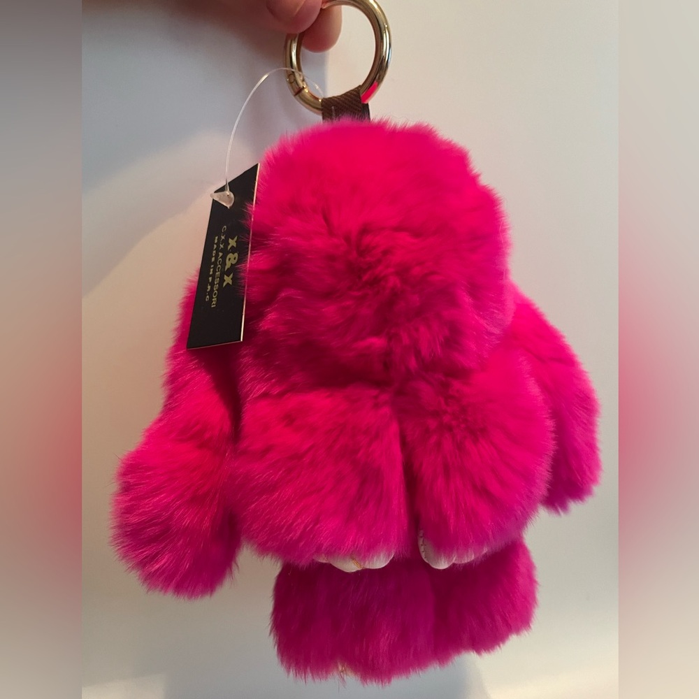 Viral Fluffy Bunny Keychains/Bag Charms - Picture 5 of 5
